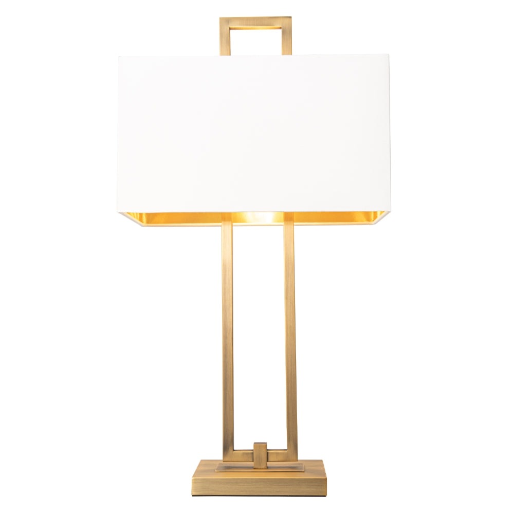 RV Astley Danby Table Lamp in Antique Brass