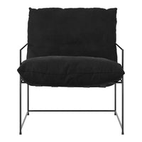 O&Co Brooklyn Accent Chair in Black Velvet