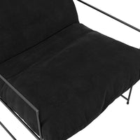 O&Co Brooklyn Accent Chair in Black Velvet