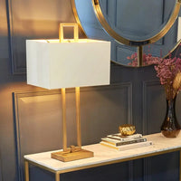 RV Astley Danby Table Lamp in Antique Brass