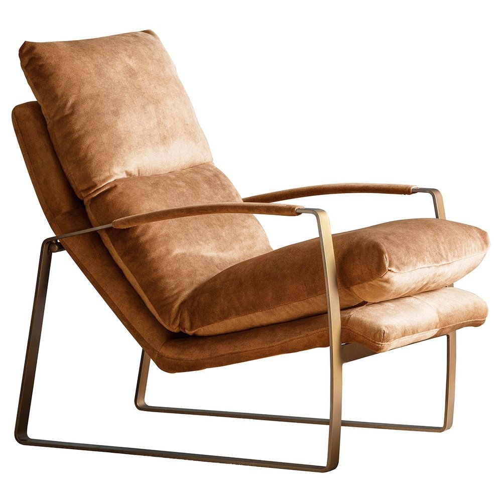 Gallery Interiors Fabien Ochre Occasional Chair