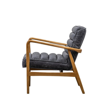 Gallery Interiors Datsun Occasional Chair in Antique Ebony