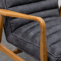 Gallery Interiors Datsun Occasional Chair in Antique Ebony