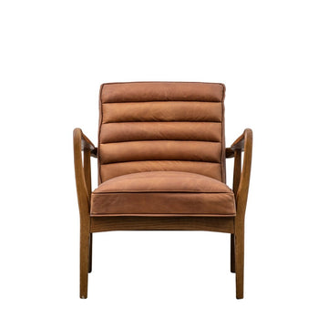 Gallery Interiors Datsun Occasional Chair in Vintage Brown