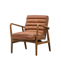 Gallery Interiors Datsun Occasional Chair in Vintage Brown