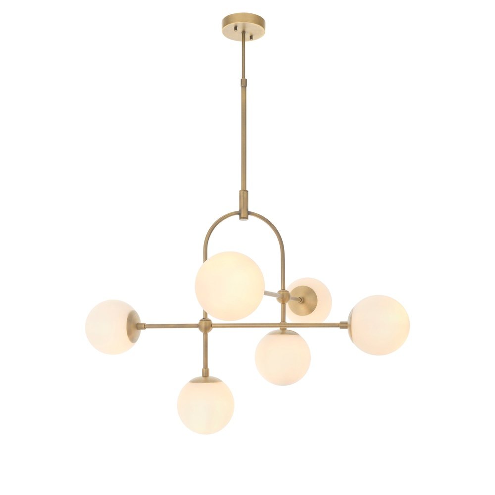 Olivia's Bella 6 Pendant light in Gold