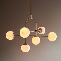 Olivia's Bella 6 Pendant light in Gold