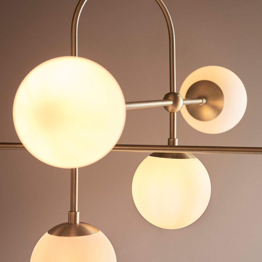 Olivia's Bella 6 Pendant light in Gold