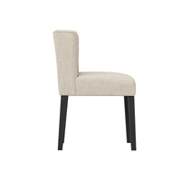 O&Co Ari Winged Dining Chair in Stone