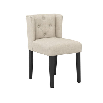 O&Co Ari Winged Dining Chair in Stone