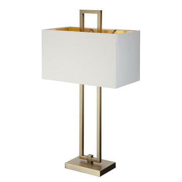 RV Astley Danby Table Lamp in Antique Brass