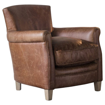 Gallery Interiors Mr. Paddington Vintage Brown Armchair